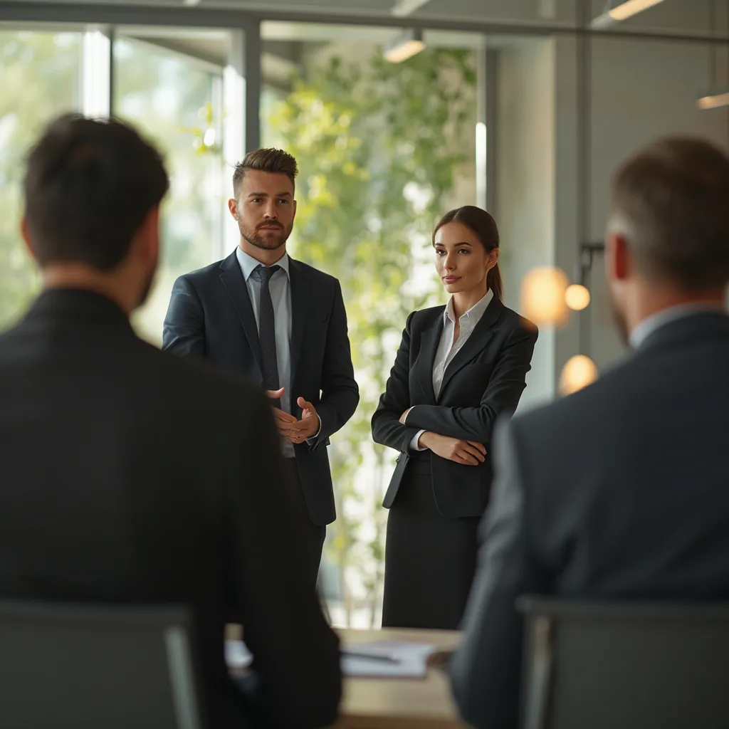 Atelier de leadership avec des professionnels en activité de groupe