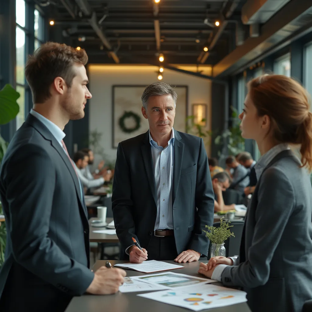 Présentation sur la durabilité d'entreprise avec graphiques environnementaux